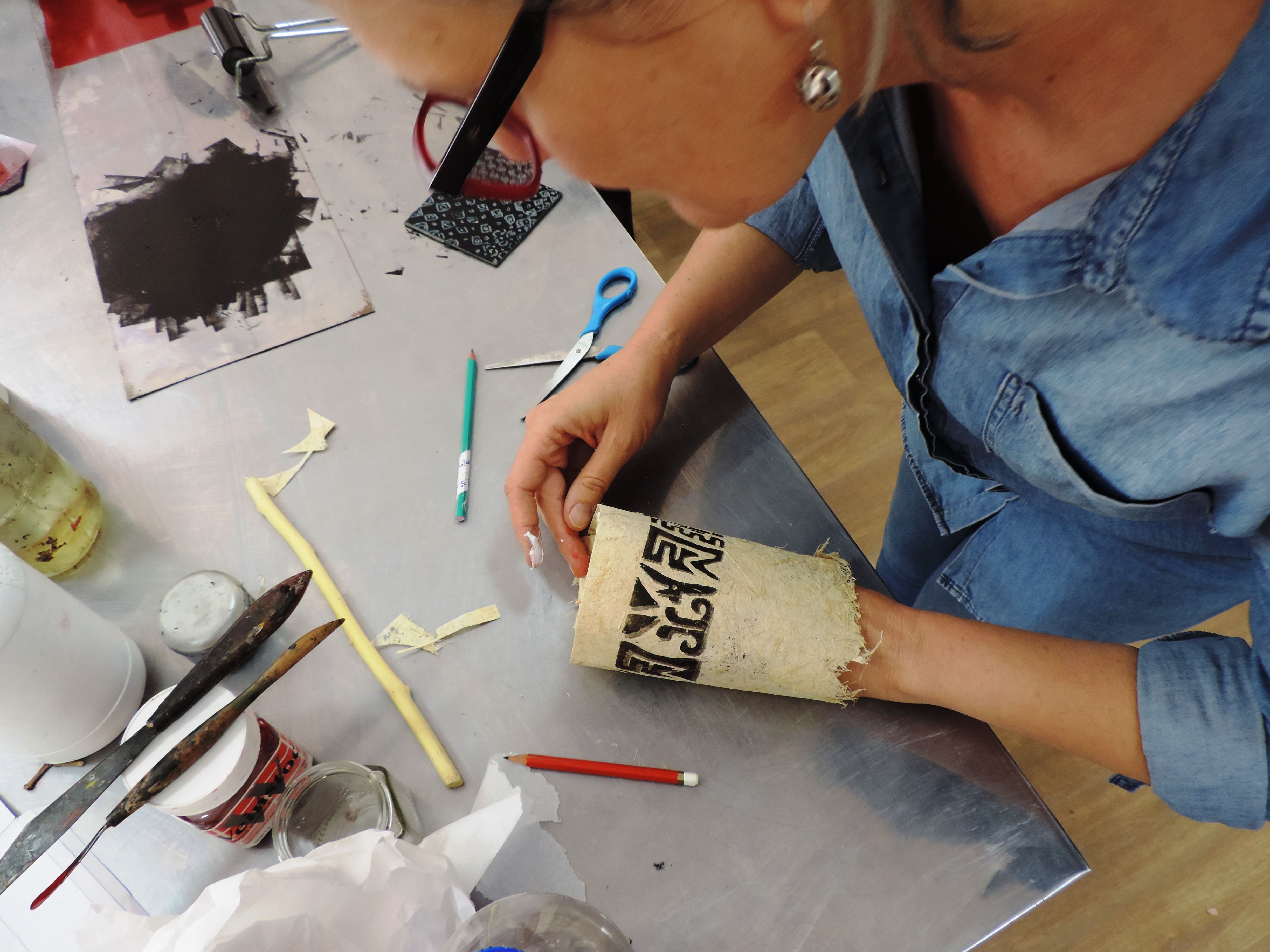 Actividad desarrollada en el marco del Encuentro Internacional de Grabado Menos Tóxico